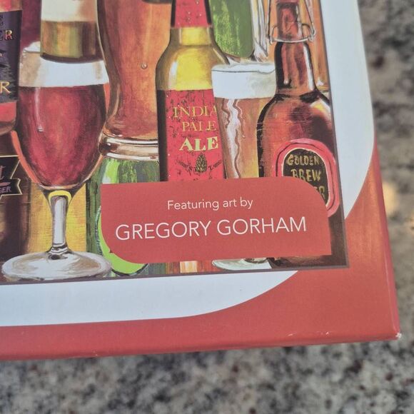 Lang, Crafted Brews 1000 Piece Puzzle by Gregory Gorham, Linen Embossed, NEW - Picture 4 of 11